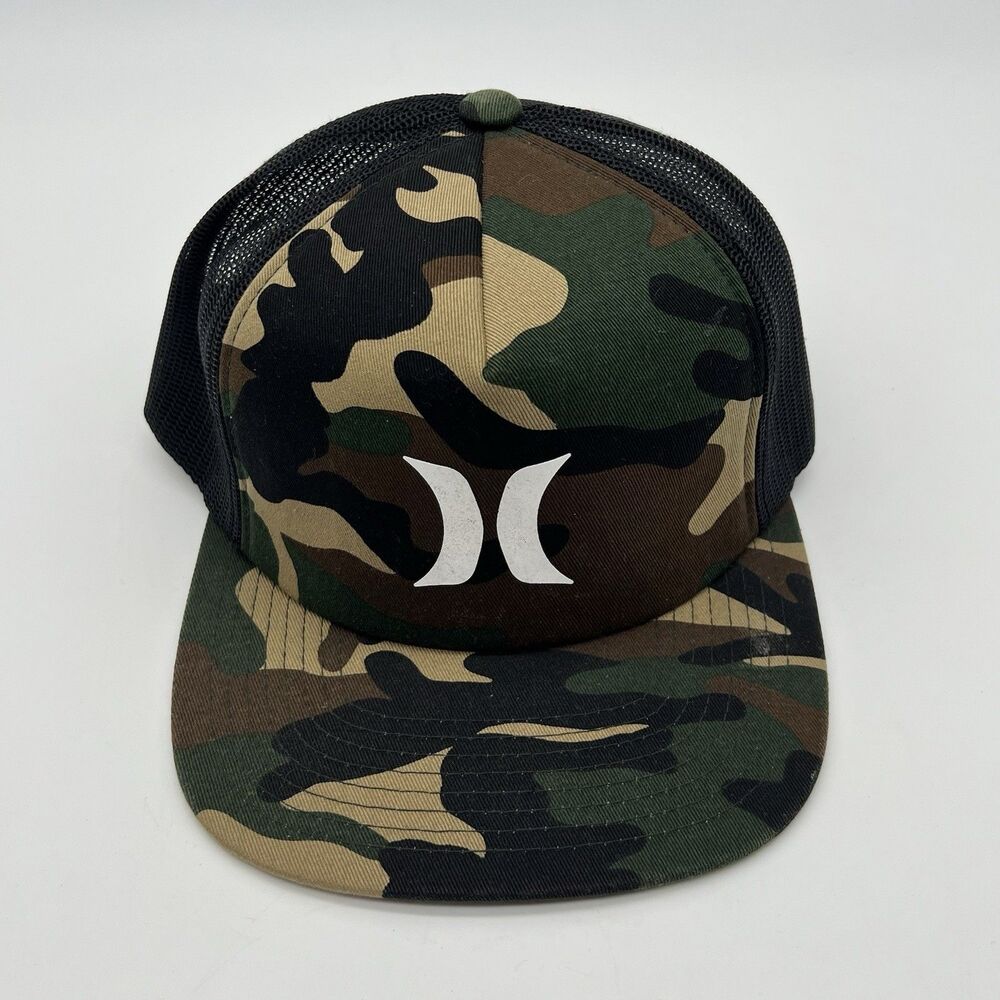 Hurley Bahama Trucker Woodland Camo Snapback Trucker Adjustable Hat